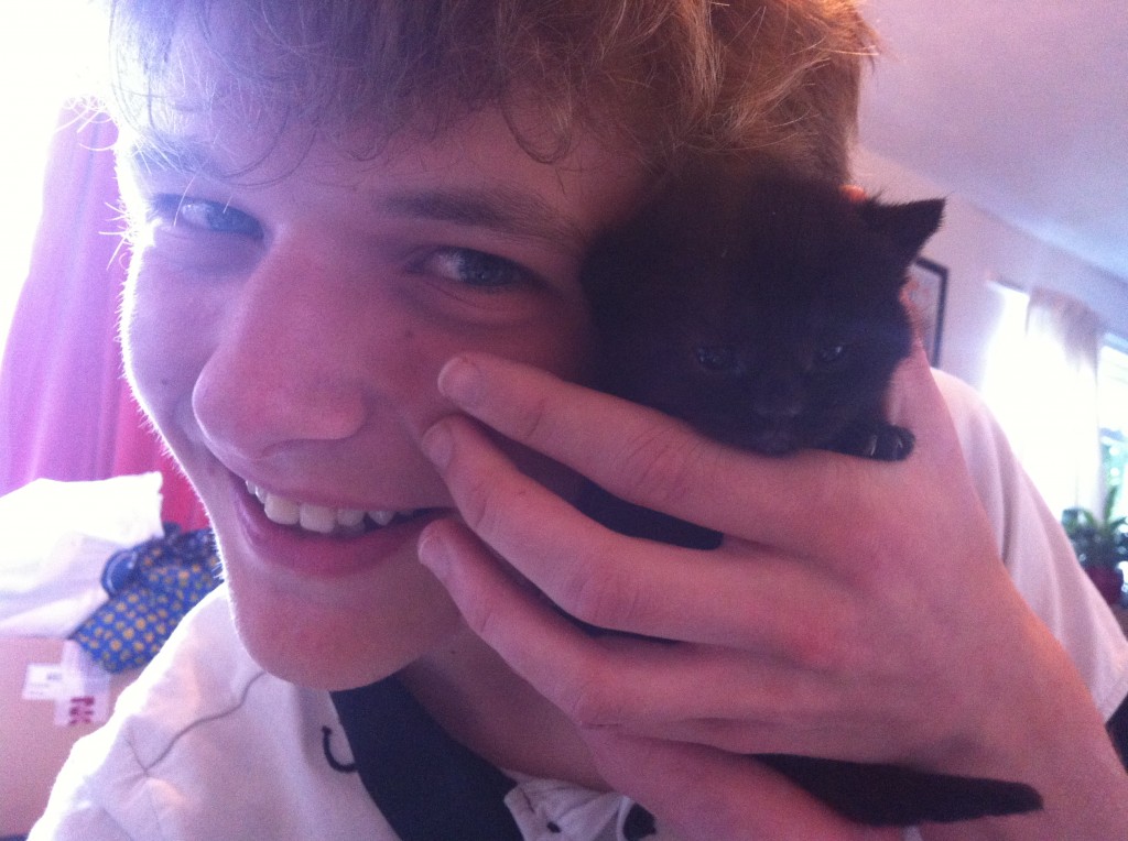 Jeremy and a Kitten