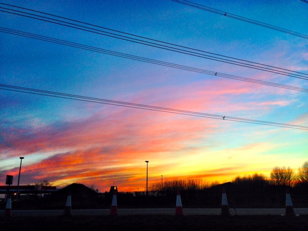 Sunset from the Bentley Hotel Lincoln