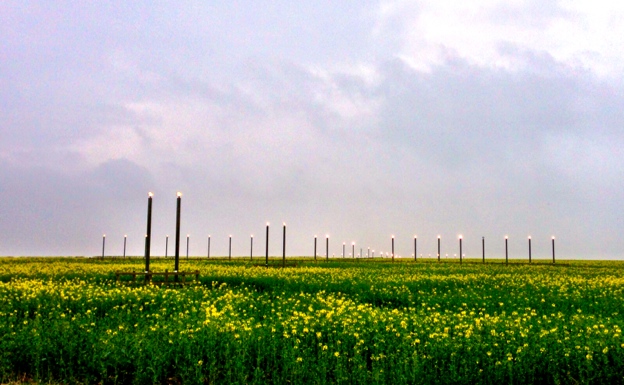 RAF Waddington landing lights