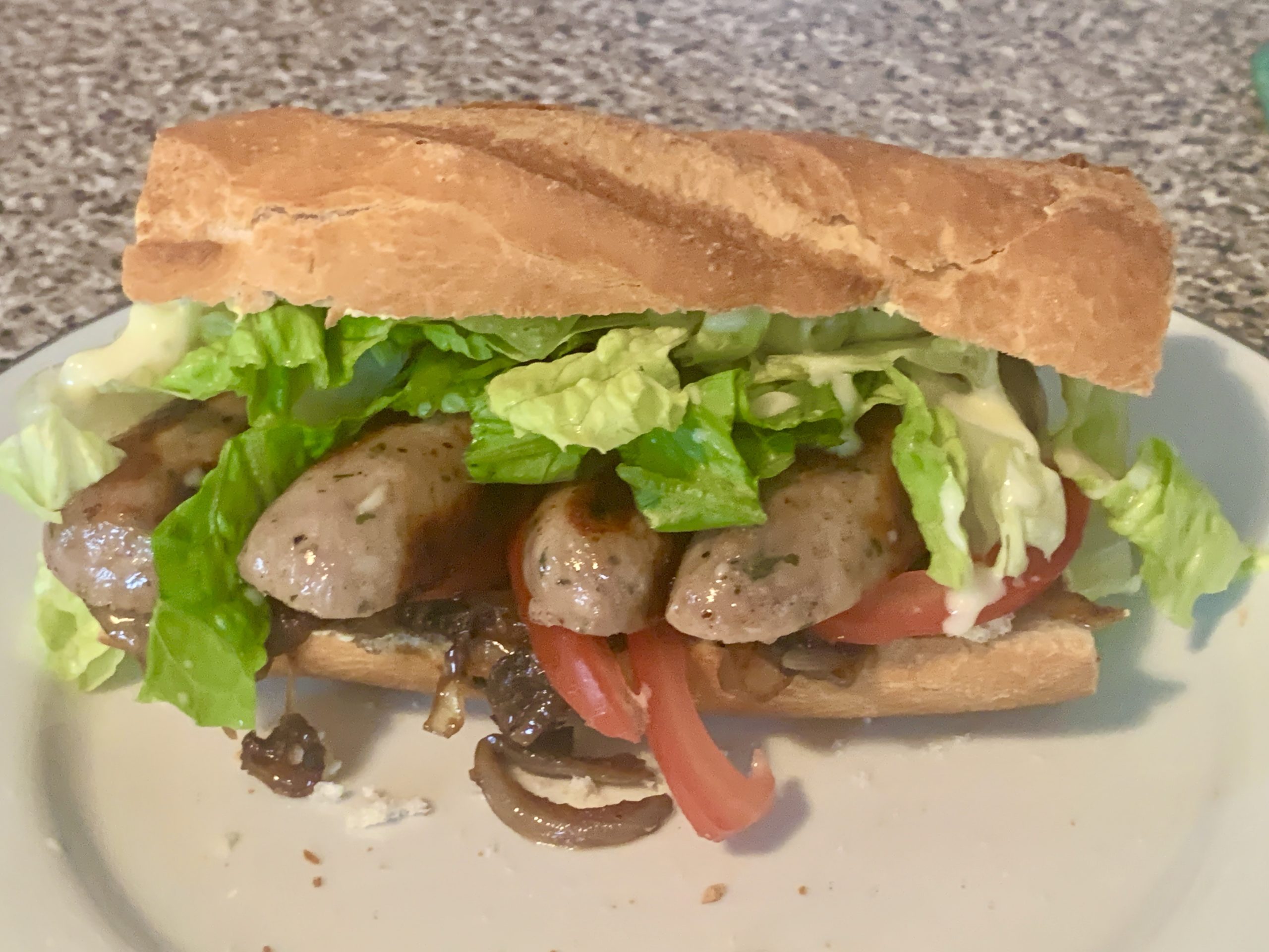 Sausage sandwich 