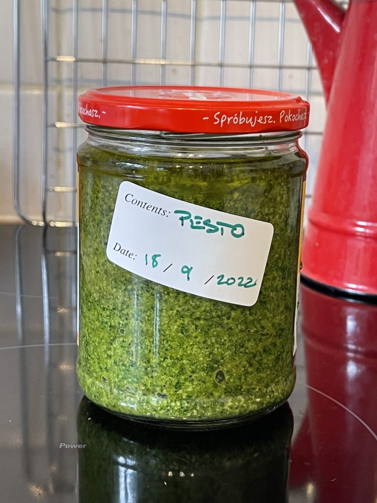 Homemade pesto 