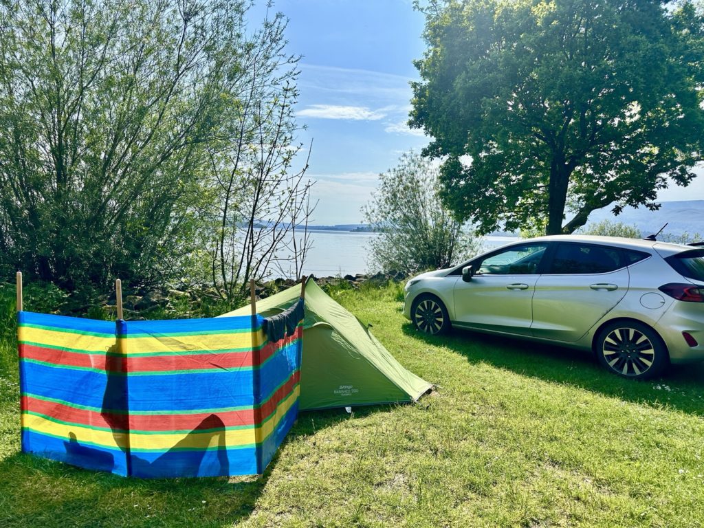 Camping by Loch Lomond