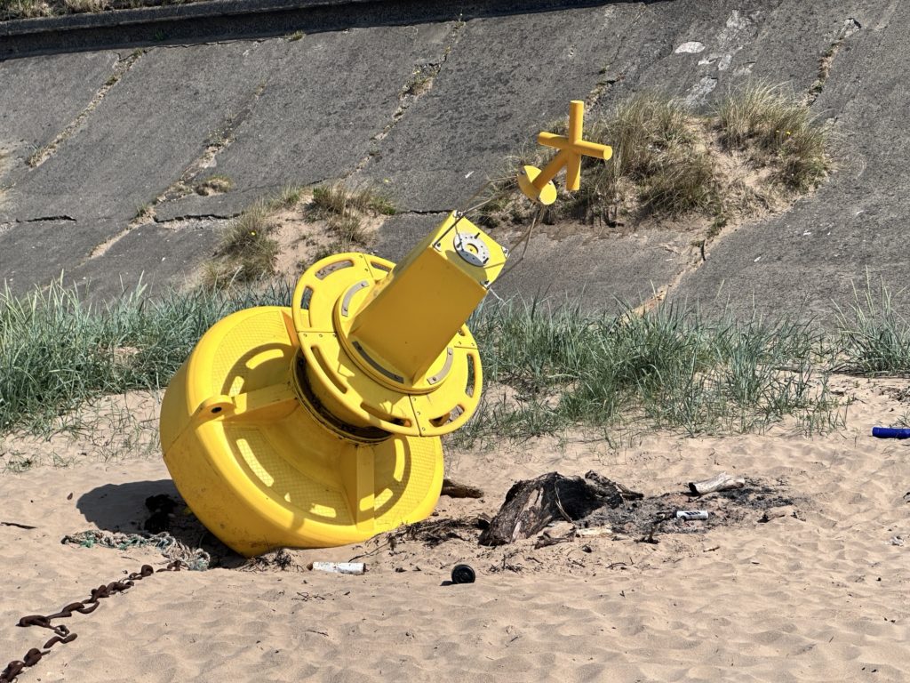 Washed up bouy