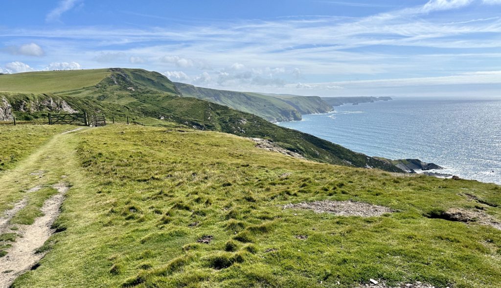 Cornish coast walking