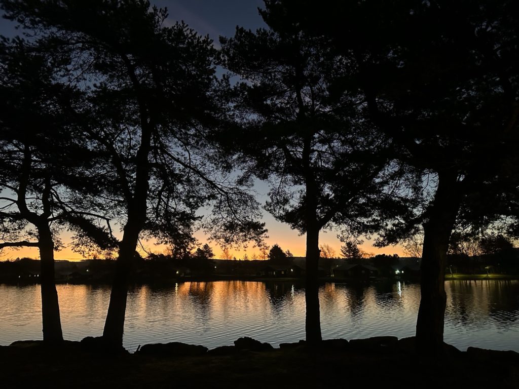 Sunrise over Pine Lake