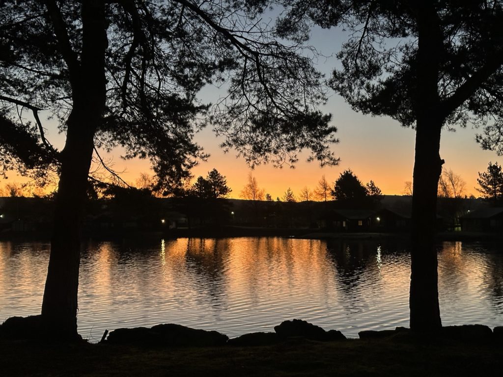 Sunrise over Pine Lake