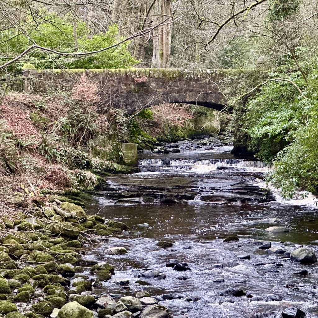 Dean Castle stone bridge